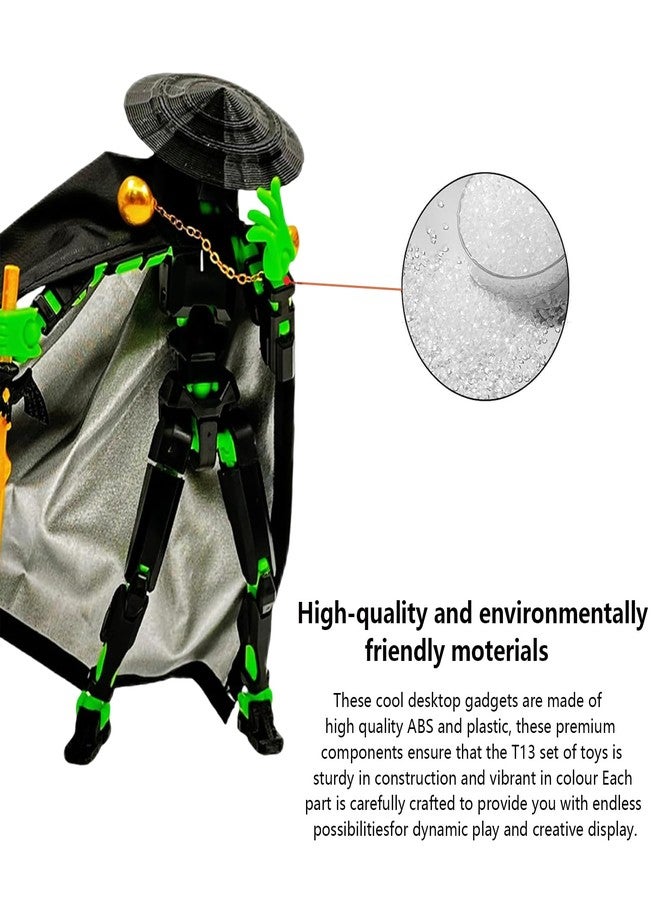 Plexaris Action Figure, Dummy 13 Action Figure Toys, Polyarticular Movable Titan , High Degree&Freedom Multi Articular action figures, 3D Printed Toys for Desktop Decoration&Game Lovers - Image 3